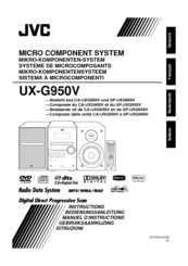 JVC CA-UXG950V Instructions Manual