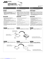 JVC KV-RA2J Installation & Connection Manual
