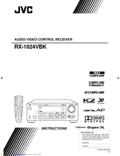 JVC RX-1024VBK Instructions Manual