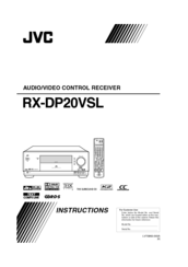 JVC RX-DP20VSL Instructions Manual