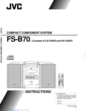 JVC CA-FSB70 Instructions Manual