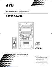 JVC CA-HXZ3R Instructions Manual