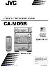 JVC CA-MD9R Instructions Manual