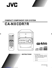 JVC CA-NXCDR7R Instruction Manual