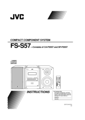 JVC SP-FSS57 Instructions Manual
