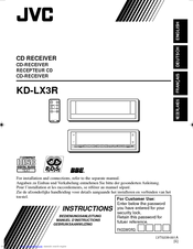 JVC KD-LX3R Instructions Manual