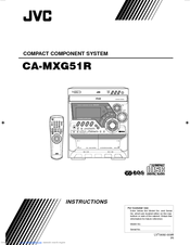 JVC Compact Component System CA-MXG51R Instructions Manual