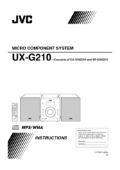 JVC UX-G210 Instructions Manual