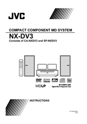 JVC CA-NXDV3 Instructions Manual