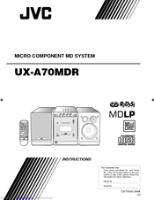 JVC UX-A70MDUT Instructions Manual