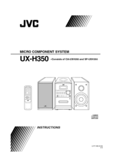 JVC CA-UXH350 Instructions Manual