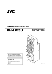 JVC RM-LP25 Instructions Manual