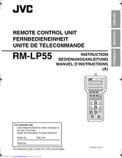 JVC RK-LP55 Instructions Manual