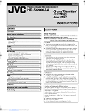 JVC HR-S6960EX Instruction Manual