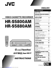 JVC HR-S5800AM Instructions Manual