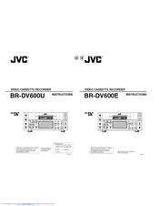 JVC BR-DV600U - Professional Dv Recorder/player Instructions Manual