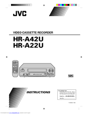 JVC HR-A22U(C) Instructions Manual