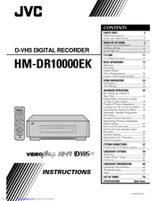 JVC HM-DR10000EK Instructions Manual