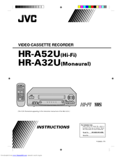 JVC HR-A52U Instructions Manual
