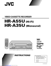 JVC HR-A55U Instructions Manual