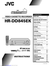 JVC HR-DD845EK Instructions Manual