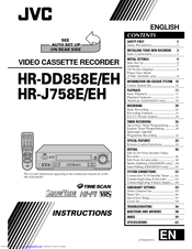 JVC HR-DD858EH Instructions Manual