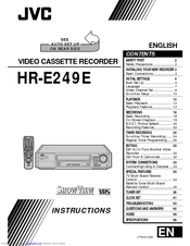 JVC HR-E249E Instructions Manual