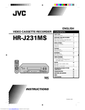 JVC HR-J231MS Instructions Manual