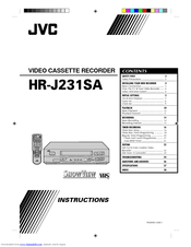 JVC HR-J231SA Instructions Manual