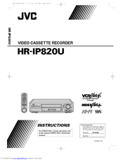 JVC HR-IP820U Instructions Manual