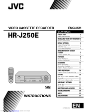 JVC HR-J250E Instructions Manual