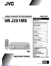 JVC HR-J251MS Instructions Manual