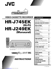 JVC HR-J249EK Instructions Manual