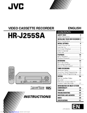 JVC HR-J255E Instructions Manual