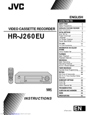 JVC HR-J260EU Instructions Manual