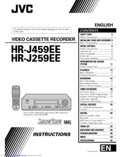 JVC HR-J459EE Instructions Manual