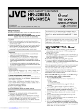JVC HR-J485EA Instructions Manual