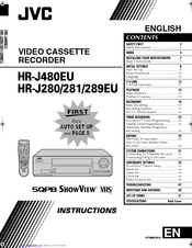 JVC HR-J480EU Instructions Manual