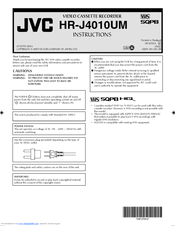 JVC HR-J4010UM Instructions Manual