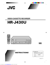 JVC HR-J430U Instructions Manual
