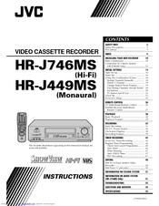 JVC HR-J746MS Instructions Manual