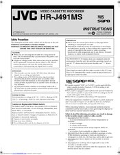 JVC HR-J491MS Instructions Manual