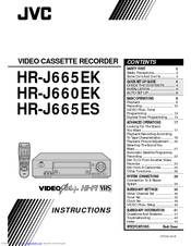JVC HR-J665ES Instructions Manual