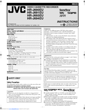 JVC HR-J693UC Instructions Manual