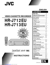 JVC HR-J713EU Instructions Manual