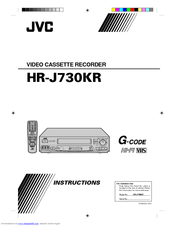 JVC HR-J730KR Instructions Manual