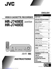 JVC HR-J749EE Instructions Manual