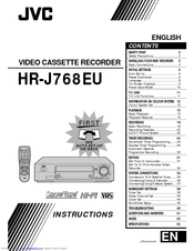 JVC HR-J768MS Instructions Manual