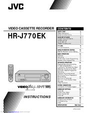 JVC HR-J770EK Instructions Manual