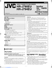 JVC HR-J790EU Instructions Manual